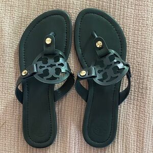 Tory Burch Black Leather Sandals